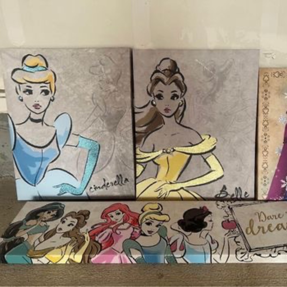 Disney princess canvas’s